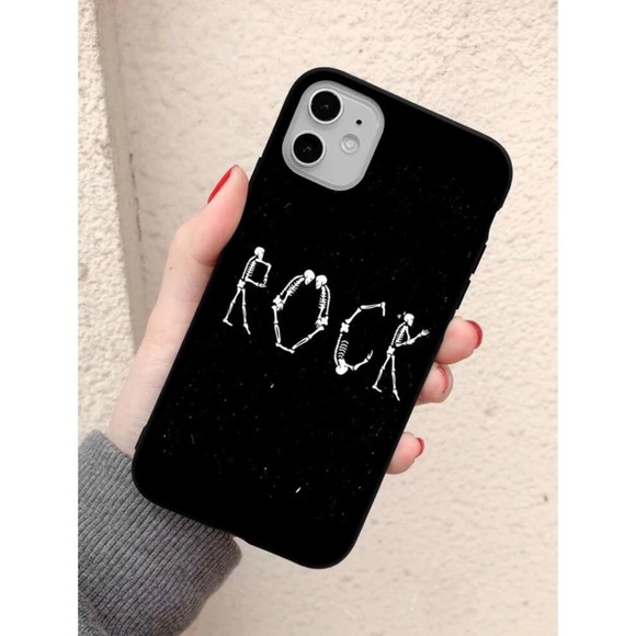 SHEIN Accessories - Skeleton Rock Black iPhone 12 Pro Max Case 🖤